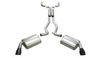 Corsa 2010-2015 Chevrolet Camaro Coupe/Convertible RS 3.6L V6 Black Sport Cat-Back + XO Exhaust - 14953BLK