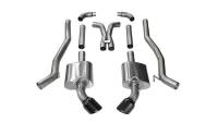 Corsa 2011-2015 Chevrolet Camaro SS 6.2L V8 Manual Black Xtreme 3in Cat-Back - 14968BLK