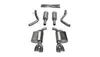 Corsa 15-16 Dodge Challenger Xtreme Cat-Back Dual Rear Exit with Twin 3.5in Polished Pro-Series Tips - 14985