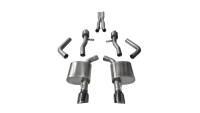 Corsa 2015-2023 Dodge Charger SRT / Scat Pack / R/T 6.4L Black Sport Cat-Back Exhaust - 14995BLK