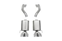 Corsa 2005-2007 Chevrolet Corvette (C6) 6.0L/6.2L Polished Xtreme Axle-Back Exhaust w/4.5in Tips - 21010
