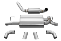 Corsa 2018-2025 Jeep Wrangler JL 2.5in Dual Rear Turn Down Exit Touring Axle-Back Exhaust - 21015