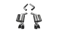 Corsa 2015-23 Dodge Challenger 6.4L/17-19 Challenger 5.7L Black Sport Axle-Back Exhaust w/3.5in Tips - 21020BLK