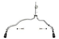 Corsa 2021-2025 Ford F-150 SuperCrew/6.5in Bed 5.0L V8 Xtreme Cat-Back Dual Rear Exit-Black PVD - 21152BLK