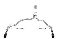 Corsa 2021-2025 Ford F-150 Regular Cab/ 8in Bed 5.0L V8 Sport Cat-Back Dual Rear Exit-Black PVD - 21155BLK