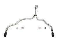 Corsa 2021-2025 Ford F-150 Regular Cab/ 8in Bed 3.5L V6 Sport Cat-Back Dual Rear Exit- - 21164BLK