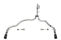 Corsa 2021-2025 Ford F-150 SuperCab/6.5in Bed 3.5L V6 Sport Cat-Back Dual Rear Exit-Black PVD - 21167BLK