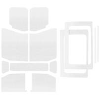 DEI 18-23 Jeep Wrangler JL 4-Door Boom Mat Complete Headliner Kit - 13 Piece - White - 50180