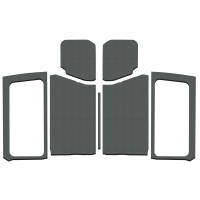 DEI 18-23 Jeep Wrangler JL 2-Door Boom Mat Complete Headliner Kit - 7 Piece - White - 50281