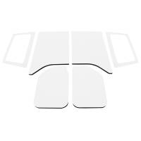 DEI 11-18 Jeep Wrangler JK 2-Door Boom Mat Complete Headliner Kit - 6 Piece - White - 50287