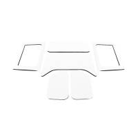 DEI 11-18 Jeep Wrangler JK 4-Door Boom Mat Complete Headliner Kit - 6 Piece - White - 50292
