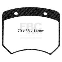EBC 70-73 Rover Mini 1275 (10in Wheels) Greenstuff Front Brake Pads - DP2102