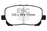 EBC 02-08 Pontiac Vibe 1.8 Greenstuff Front Brake Pads - DP21637