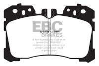 EBC 07+ Lexus LS460 4.6 Greenstuff Front Brake Pads - DP21811