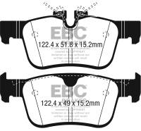 EBC 2017+ Volvo S90 2.0L Turbo Greenstuff Rear Brake Pads - DP22306