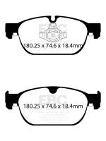 EBC 2017+ Volvo S90 2.0L Turbo Greenstuff Front Brake Pads - DP22260