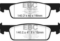 EBC 16-17 Smart Fortwo Greenstuff Front Brake Pads - DP22335