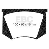 EBC 64-66 Ac Cobra 7.0 Redstuff Rear Brake Pads - DP3100C