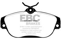 EBC 91-93 Volvo 740 2.3 (ABS) (Girling) Redstuff Front Brake Pads - DP31095C