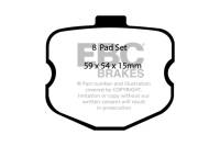EBC 10-13 Chevrolet Corvette (C6) 6.2 Grand Sport Redstuff Rear Brake Pads - DP31771/4C