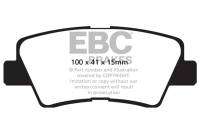 EBC 09-11 Hyundai Azera 3.3 Redstuff Rear Brake Pads - DP32031C