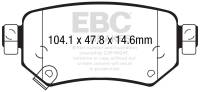 EBC 2016+ Mazda 6 2.5L Redstuff Rear Brake Pads - DP32287C