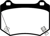 EBC Brakes - EBC Brakes Redstuff Ceramic Low Dust Brake Pads DP32361C