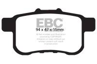EBC 09-14 Acura TSX 2.4 Redstuff Rear Brake Pads - DP31987C