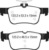 EBC 15+ Ford Edge 2.0 Turbo FWD Redstuff Rear Brake Pads - DP33047C