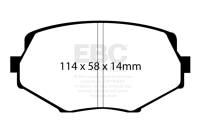 EBC 94-01 Mazda Miata MX5 1.8 Yellowstuff Front Brake Pads - DP41002R