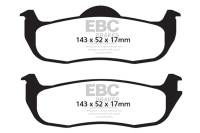 EBC 04-05 Infiniti QX56 5.6 Yellowstuff Rear Brake Pads - DP41707R