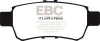 EBC 05-10 Honda Odyssey 3.5 Yellowstuff Rear Brake Pads - DP41744R