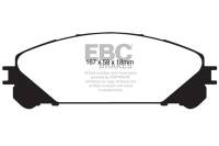 EBC 15+ Lexus NX200t 2.0 Turbo Yellowstuff Front Brake Pads - DP41837R