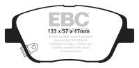 EBC 10-14 Hyundai Sonata 2.0 Turbo Yellowstuff Front Brake Pads - DP41864R