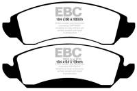 EBC 09-14 Cadillac Escalade 6.0 Hybrid Yellowstuff Front Brake Pads - DP41830R