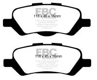 EBC 08+ Toyota Venza 2.7 Yellowstuff Rear Brake Pads - DP41852R