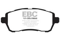 EBC 10+ Ford Fiesta 1.6L (Excl ST) Yellowstuff Front Brake Pads - DP42002R