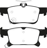 EBC 2016+ Buick Envision 2.0L Turbo Yellowstuff Rear Brake Pads - DP43069R