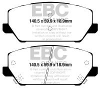EBC 2019+ Hyundai Veloster N (2nd Gen) 2.0L Turbo Yellowstuff Front Brake Pads - DP42343R