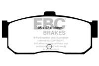 EBC 91-97 Infiniti G20 2.0 Yellowstuff Rear Brake Pads - DP4889R