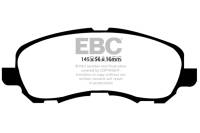 EBC 07+ Jeep Compass 2.0 (262mm Rear Rotors) Greenstuff Front Brake Pads - DP61614