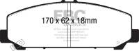EBC 06-07 Infiniti QX56 5.6 (Akebono) Greenstuff Front Brake Pads - DP61808