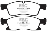 EBC 11+ Dodge Durango 3.6 Greenstuff Front Brake Pads - DP61871