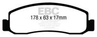 EBC 11 Ford F250 (inc Super Duty) 6.2 (2WD) Greenstuff Front Brake Pads - DP61898