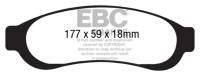 EBC 05-07 Ford F350 (inc Super Duty) 5.4 DRW 2WD Extra Duty Rear Brake Pads - ED91779
