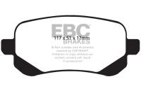 EBC 08-11 Chrysler Town & Country 3.3 Extra Duty Rear Brake Pads - ED91840