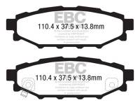 EBC 12+ Subaru BRZ 2.0 (solid rear rotors) Ultimax2 Rear Brake Pads - UD1114
