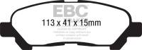 EBC 09-13 Toyota Highlander 2.7 2WD/4WD Ultimax2 Rear Brake Pads - UD1325