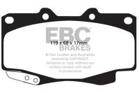 EBC 99-04 Toyota Tacoma 4WD 2.7 Ultimax2 Front Brake Pads - UD799