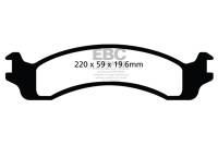 EBC 00-02 Dodge Ram 2500 Pick-up 5.2 2WD (Pad with wear sensor) Ultimax2 Front Brake Pads - UD859